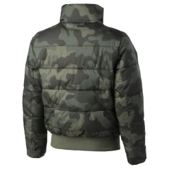 New Camou Supercourt Down Jacket Women - Olive, Khaki Jackets
