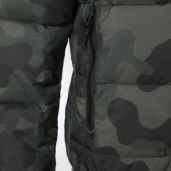 New Camou Supercourt Down Jacket Women - Olive, Khaki Jackets