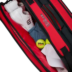 New Clash Super Tour Racket Bag 9 Pack - Red Racket Bags
