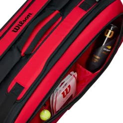 New Clash Super Tour Racket Bag 9 Pack - Red Racket Bags