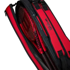 Clearance Clash Super Tour Racket Bag 6 Pack - Red Racket Bags