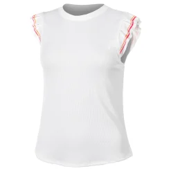 Online Classic Stripes Rib Tank Top Women - White Tops