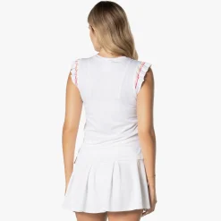 Online Classic Stripes Rib Tank Top Women - White Tops