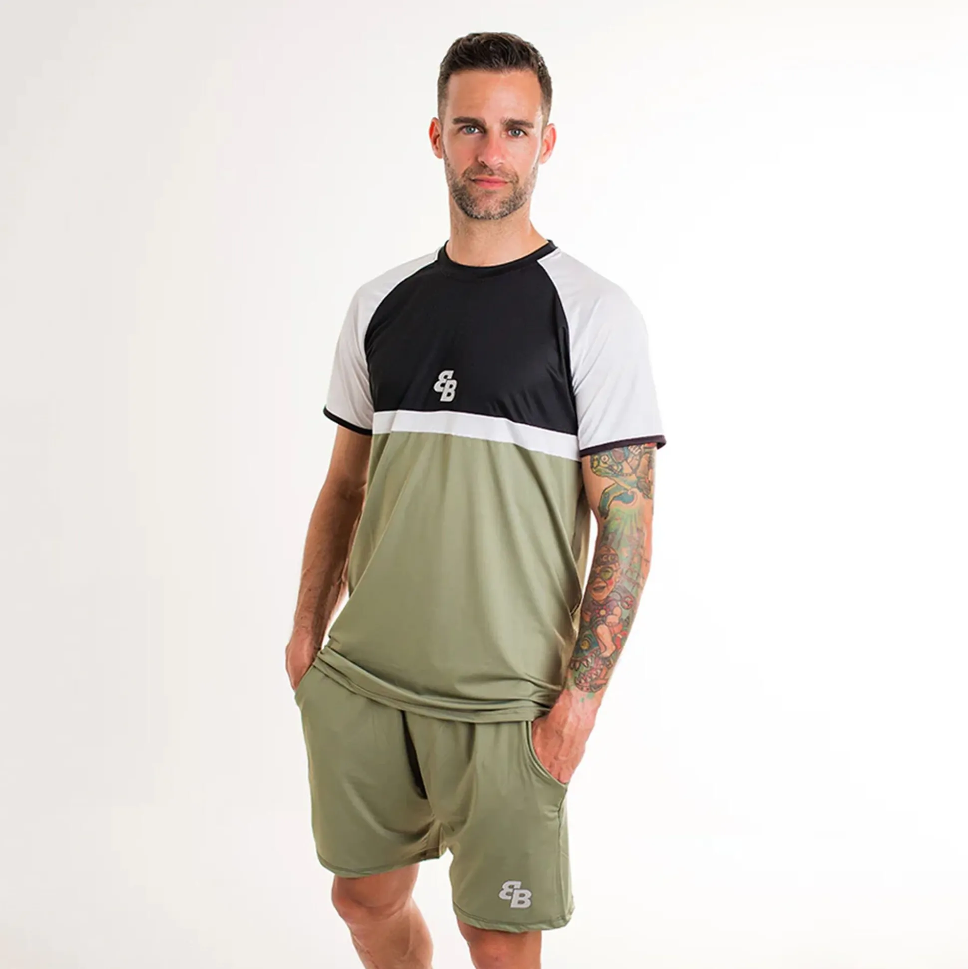 Sale Classy T-Shirt Men - Olive, Black Shirts