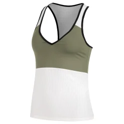 Fashion Clay Tank Top Women - Olive, White Tops