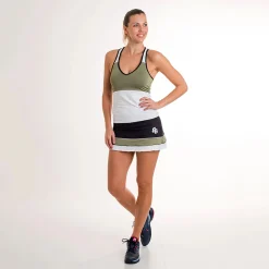 Fashion Clay Tank Top Women - Olive, White Tops