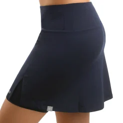 Online Club Basic Long Skirt Women - Dark Blue, Silver Skirts