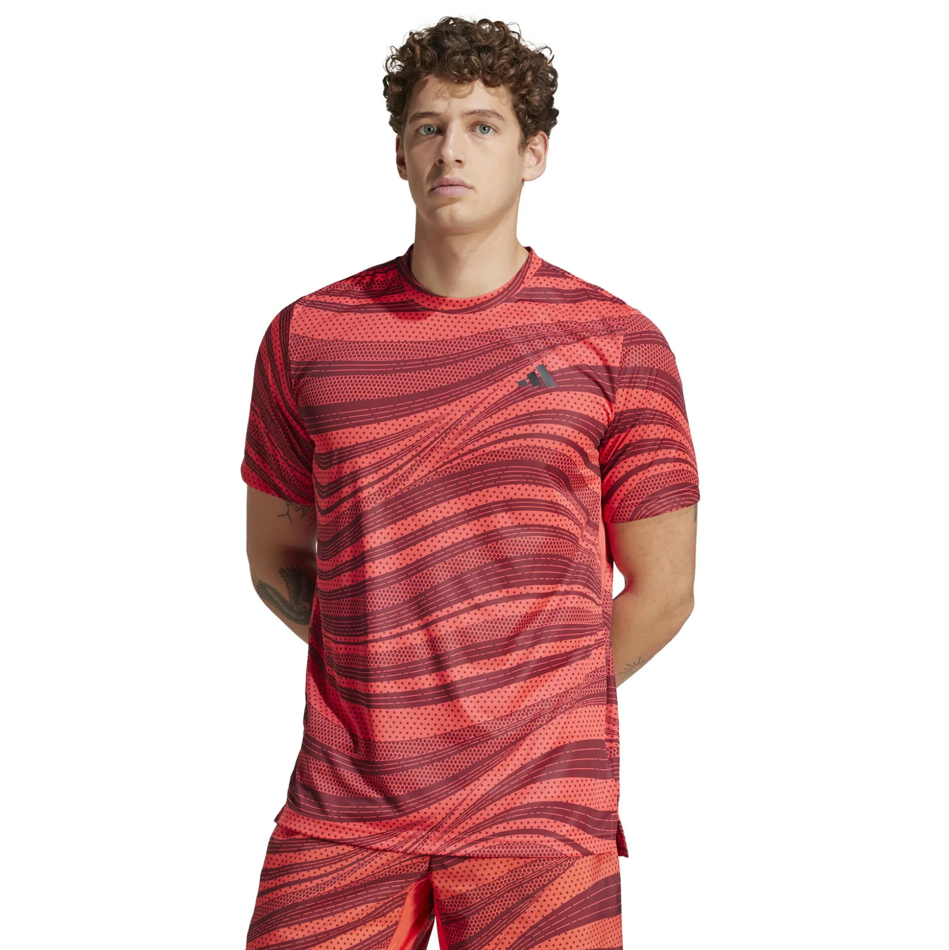 Online Club Graphic T-Shirt Men - Orange, Red Shirts