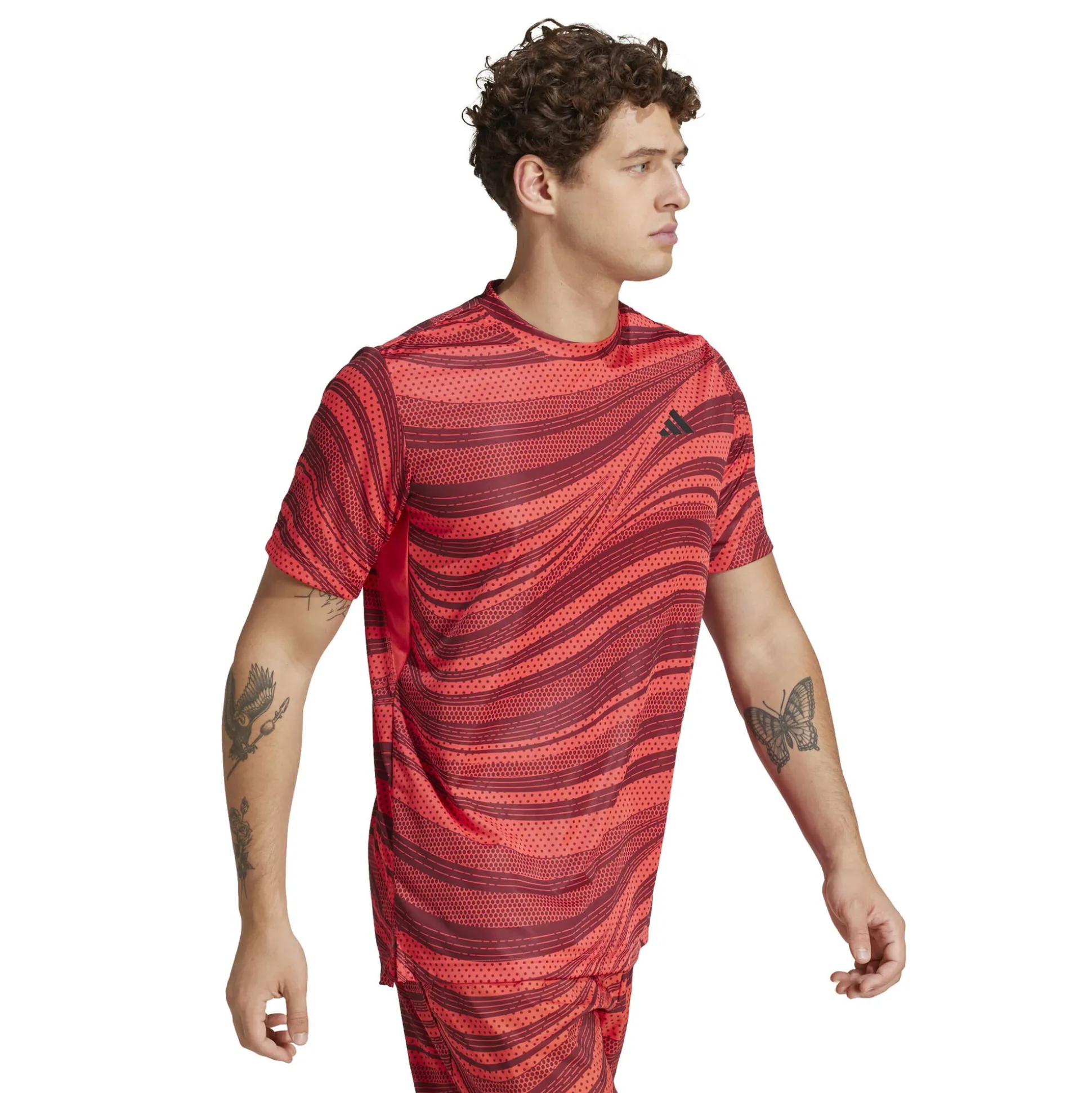 Online Club Graphic T-Shirt Men - Orange, Red Shirts