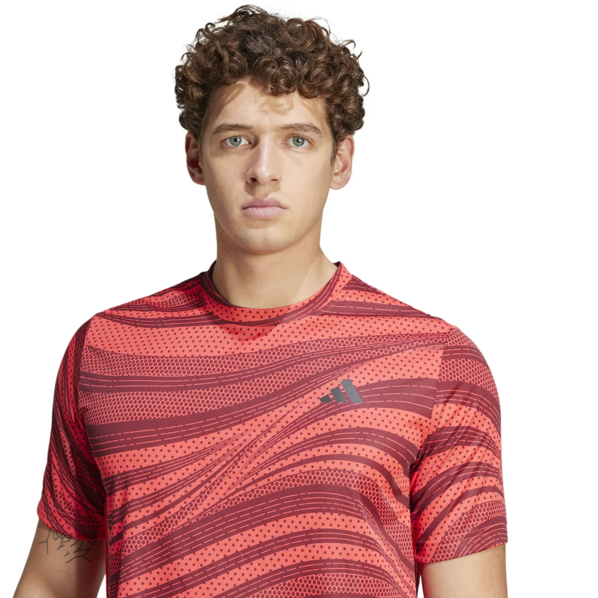 Online Club Graphic T-Shirt Men - Orange, Red Shirts