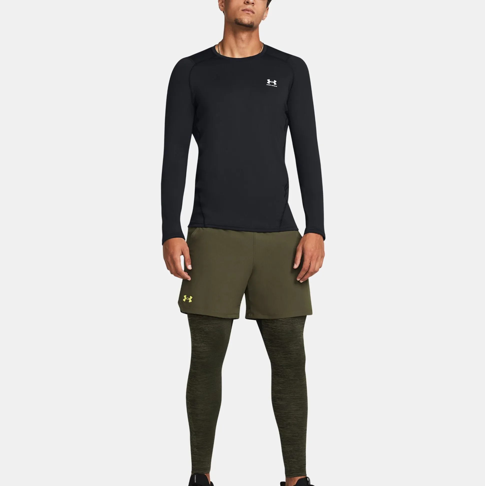 Cheap Coldgear Twist Tight Men - Olive, Black Pants