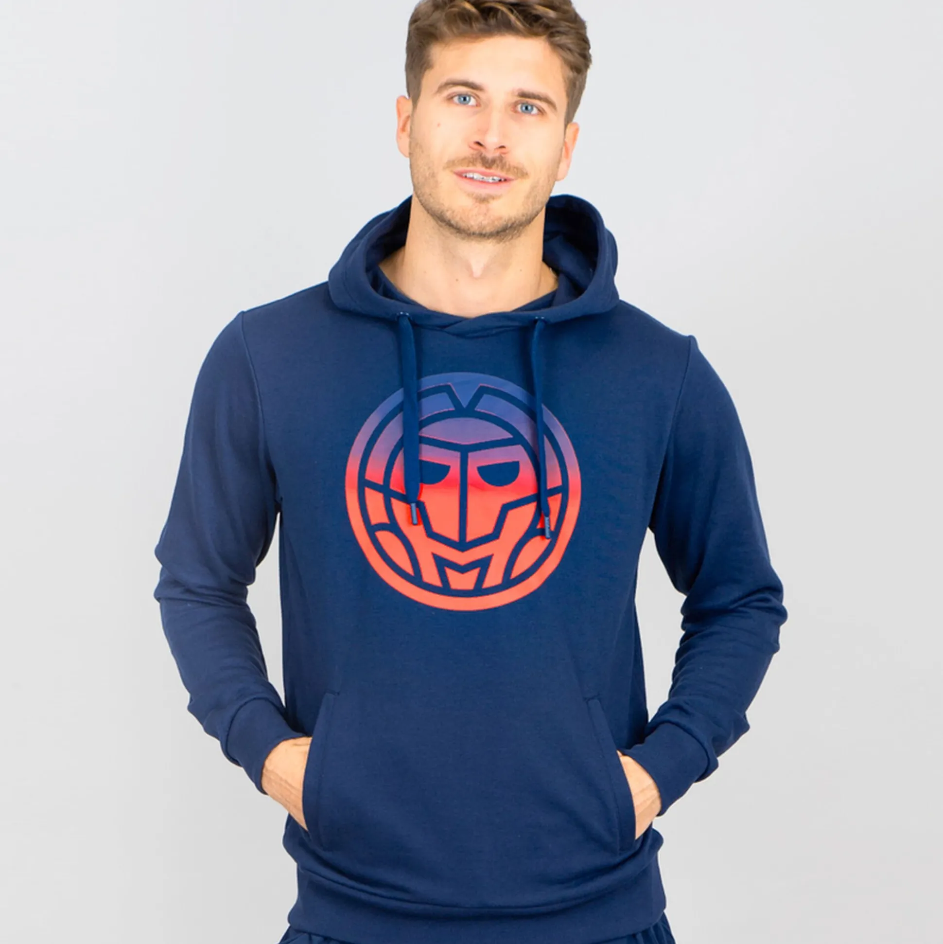 Discount Colortwist Hoody Men - Dark Blue, Red Hoodies & Sweaters