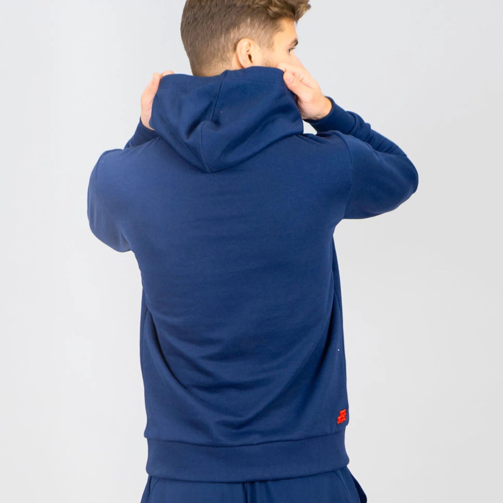 Discount Colortwist Hoody Men - Dark Blue, Red Hoodies & Sweaters