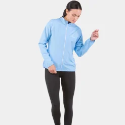 Best Sale Core Running Jacket Women - Light Blue, White Running Clothing