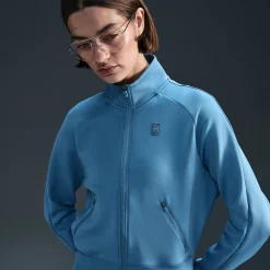 Online Court Dri-Fit Heritage Training Jacket Women - Light Blue Jackets