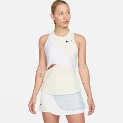 Best Court Dri-Fit Slam NT PS Tank Top Women - Cream, White Tops