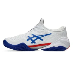 New Court FF 3 Clay Novak Clay Court Shoe Men - White, Blue Clay Court Shoes