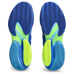 Clearance Court FF 3 Novak Clay Court Shoe Men - Blue, Neon Green Clay Court Shoes