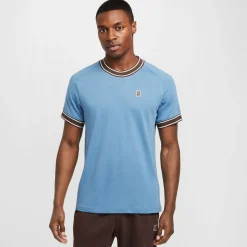 Discount Court Heritage T-Shirt Men - Light Blue, Brown Shirts
