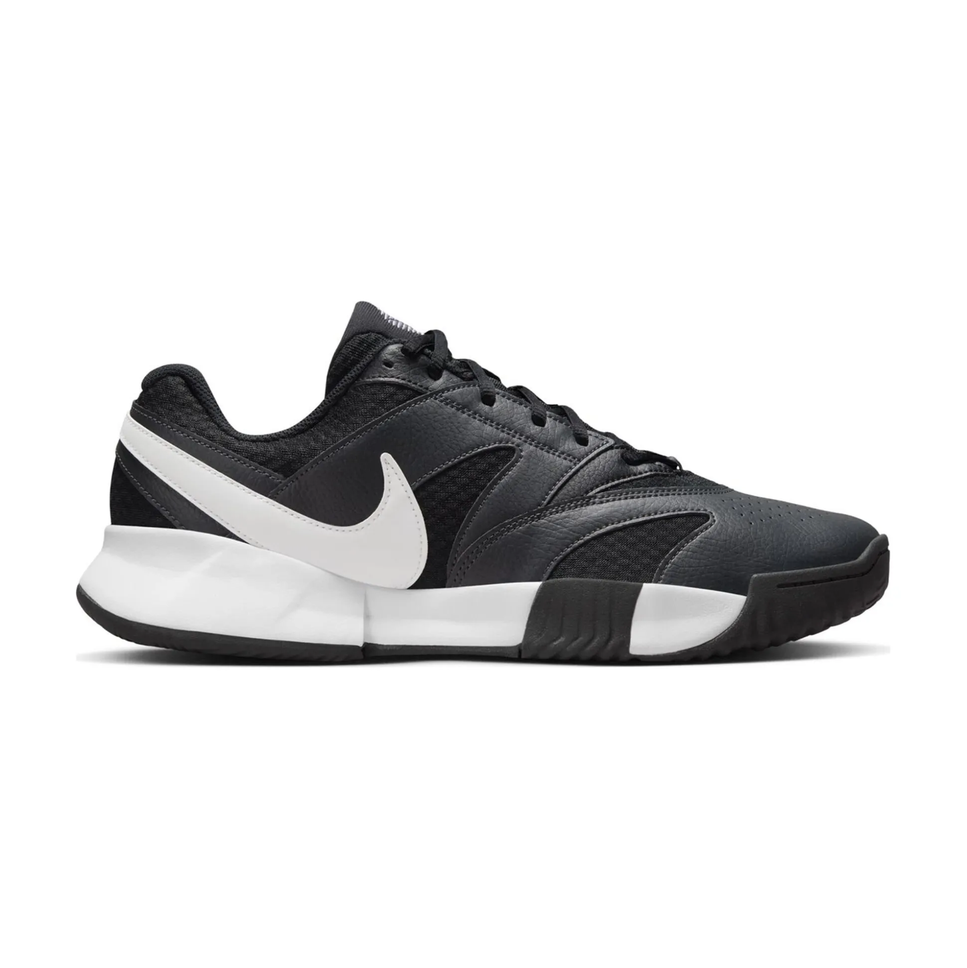 Online Court Lite 4 Clay Court Shoe Kids - Black, White Clay Court Shoes