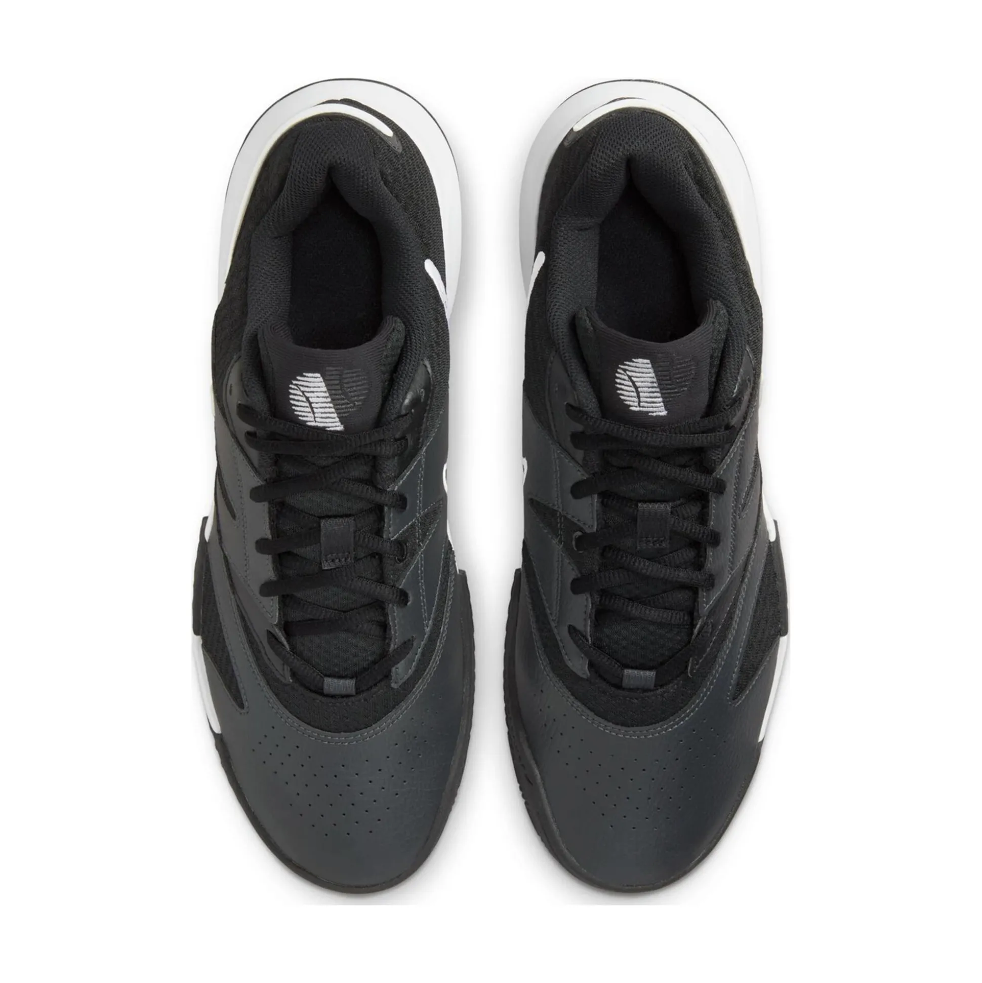 Online Court Lite 4 Clay Court Shoe Kids - Black, White Clay Court Shoes