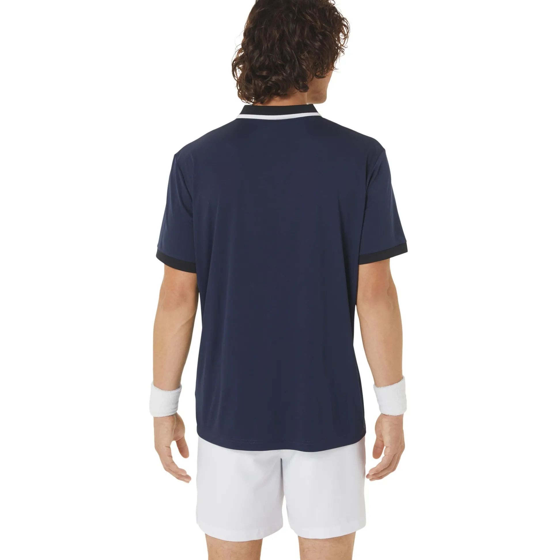 Flash Sale Court Polo Men - Dark Blue, Black Shirts