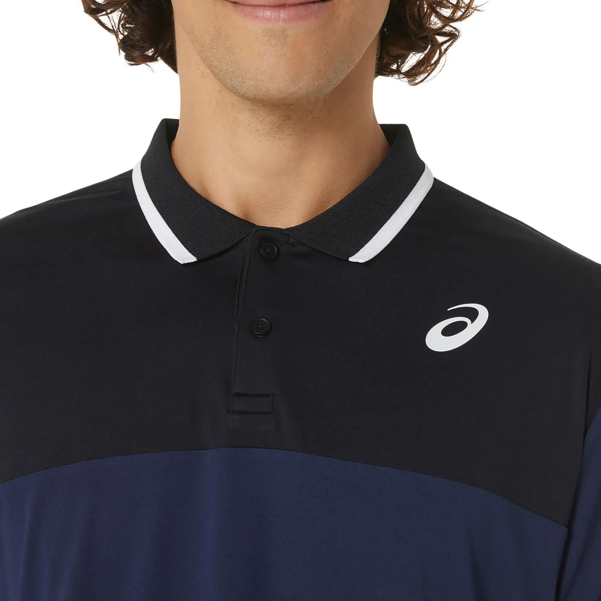 Flash Sale Court Polo Men - Dark Blue, Black Shirts