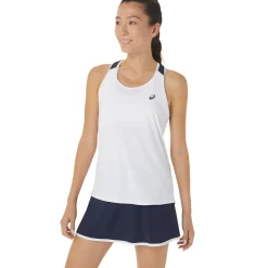 Cheap Court Tank Top Women - White, Dark Blue Tops