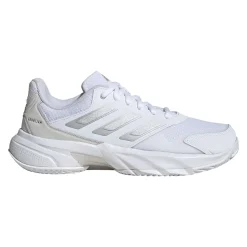 New CourtJam Control 3 Clay Court Shoe Women - White, Silver Clay Court Shoes