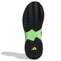 Hot CourtJam Control Men - Black, Neon Green Clay Court Shoes