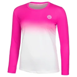 Flash Sale Crew Gradiant Long Sleeve Women - Pink, White Shirts