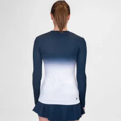 Store Crew Gradiant Long Sleeve Women - Dark Blue, White Shirts