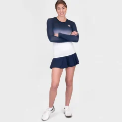 Store Crew Gradiant Long Sleeve Women - Dark Blue, White Shirts