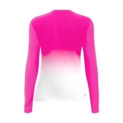 Hot Crew Gradiant Long Sleeve Girls - Pink, White Shirts