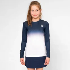Cheap Crew Gradiant Long Sleeve Girls - Dark Blue, White Shirts