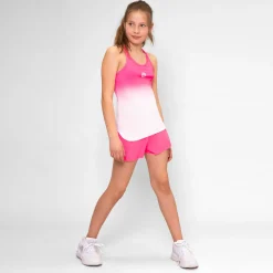 Best Crew Gradiant Tank Top Girls - Pink, White Tops