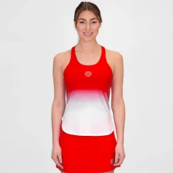 Fashion Crew Gradiant Tank Top Women - Red, White Tops