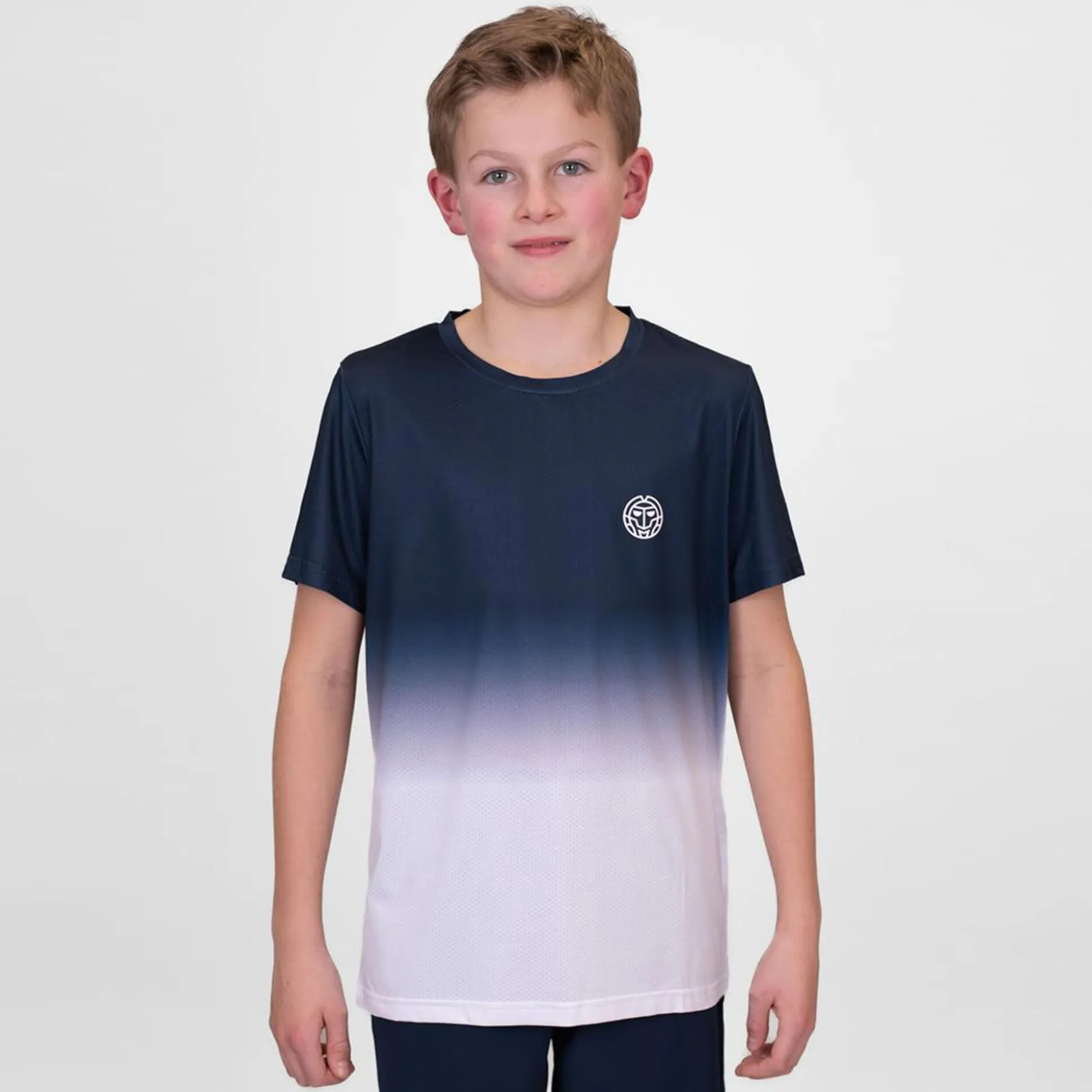 Clearance Crew Gradiant T-Shirt Boys - Dark Blue, White Shirts