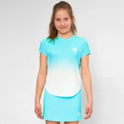 New Crew Gradiant T-Shirt Girls - Turquoise, White Shirts