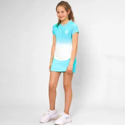 New Crew Gradiant T-Shirt Girls - Turquoise, White Shirts