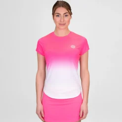 Fashion Crew Gradiant T-Shirt Women - Pink, White Shirts