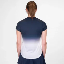 Clearance Crew Gradiant T-Shirt Women - Dark Blue, White Shirts