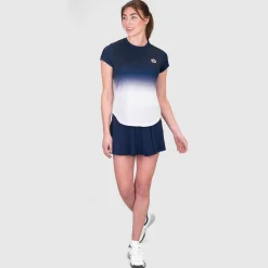 Clearance Crew Gradiant T-Shirt Women - Dark Blue, White Shirts