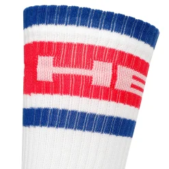 Clearance Crew Tennis Socks - White, Multicoloured Socks