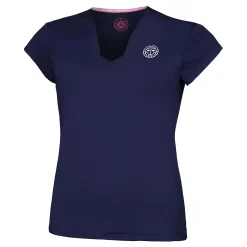 Flash Sale Crew V-Neck T-Shirt Women - Dark Blue Shirts