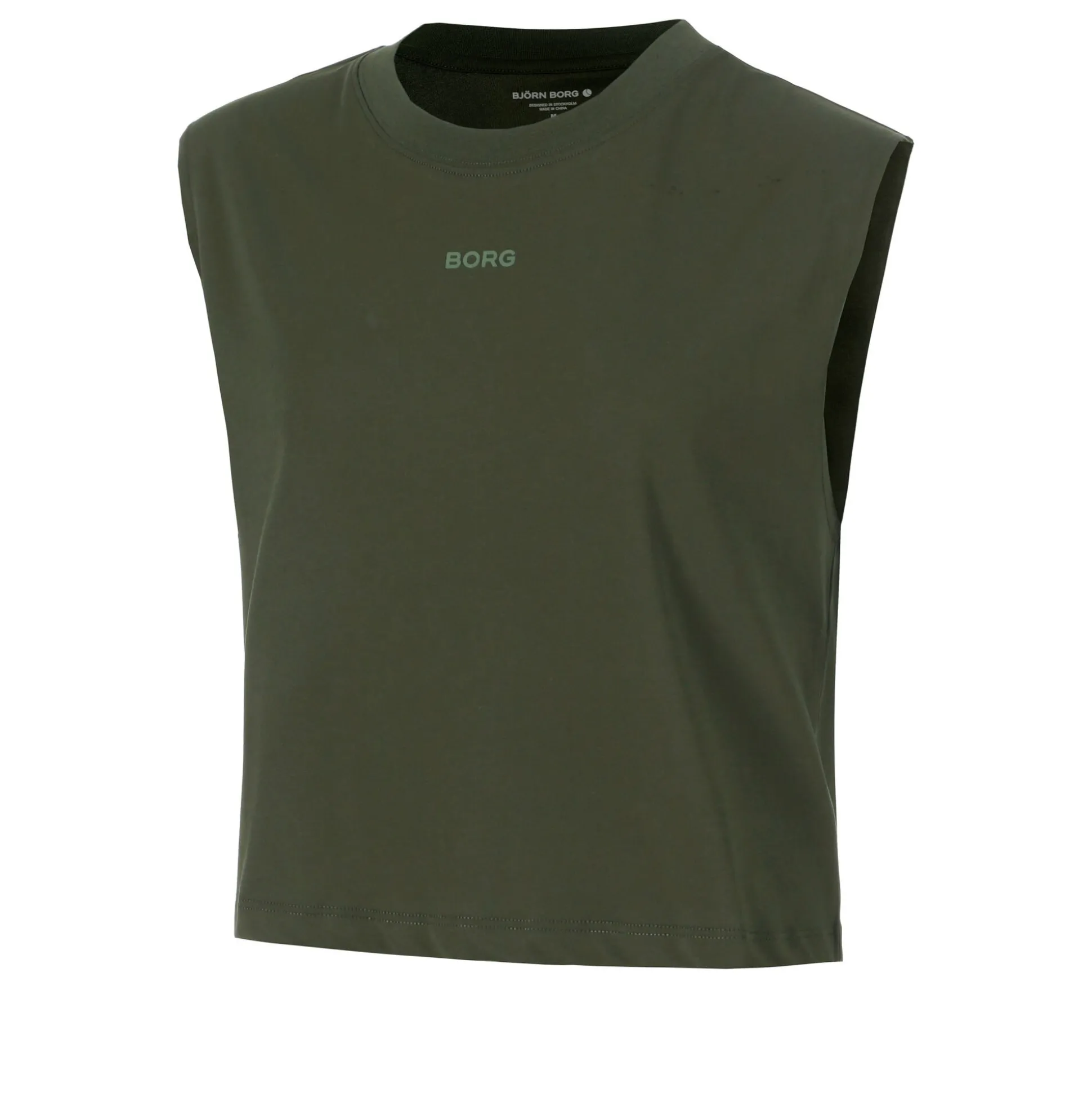 Online Cropped Tank Top Women - Dark Green Tops