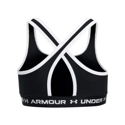 Hot Crossback Mid Solid Sports Bras Girls - Black, White Sports Bras