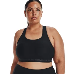 Online Crossback Mid Sports Bras Women - Black, Grey Sports Bras|Underwear