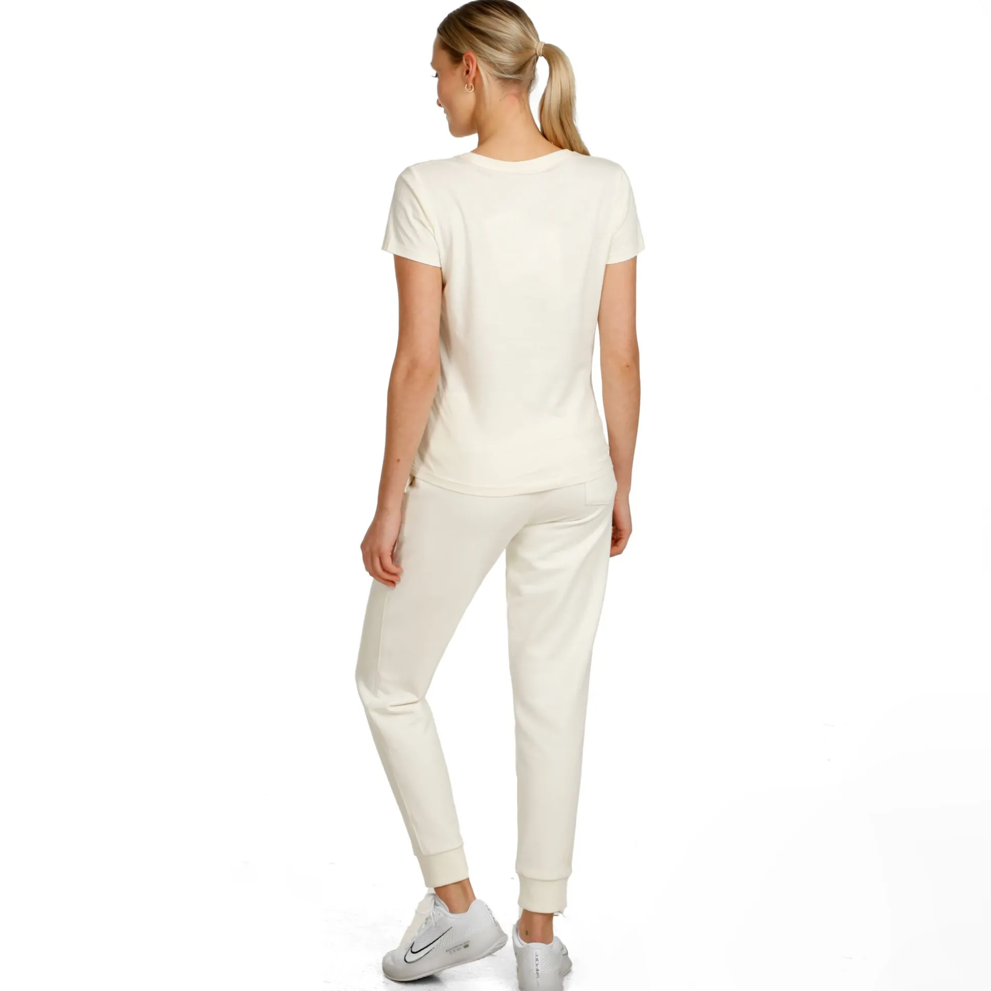 Flash Sale Crossroad Baseline T-Shirt Women - White, Antique Pink Shirts