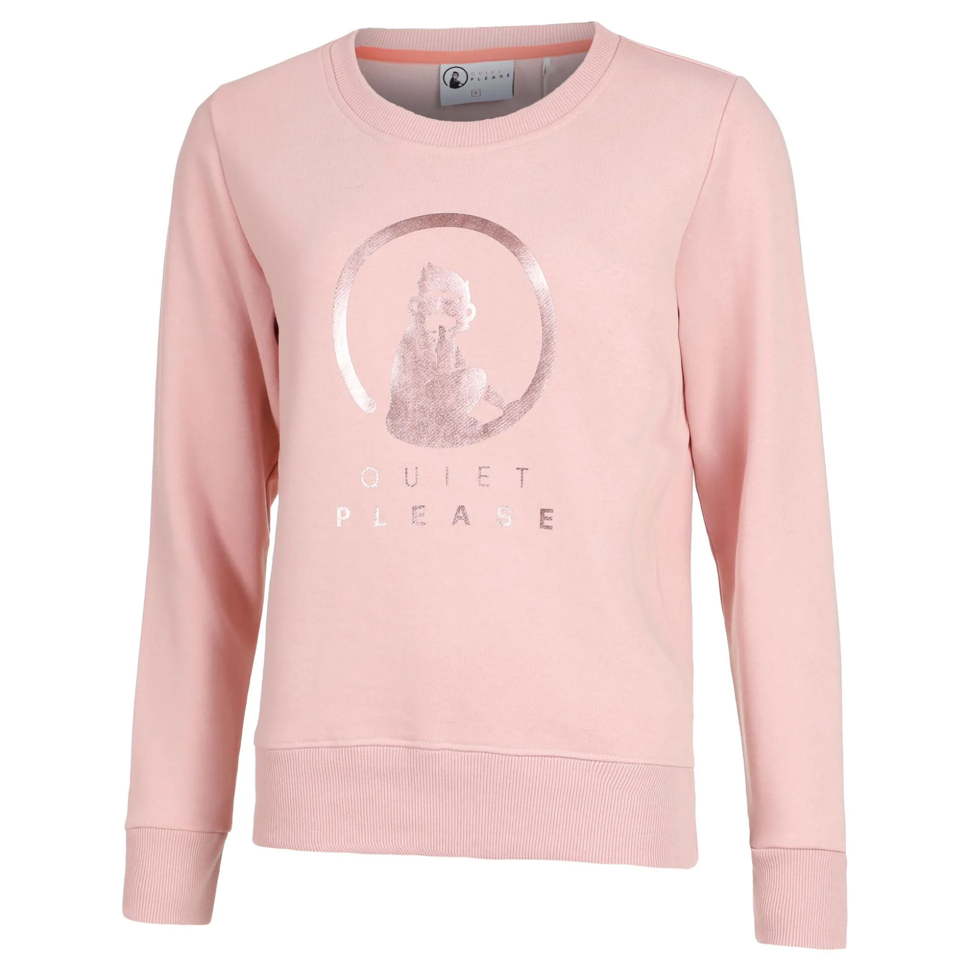 Hot Crossroad Metallic Baseline Sweatshirt Women - Antique Pink, Bronze Hoodies & Sweaters